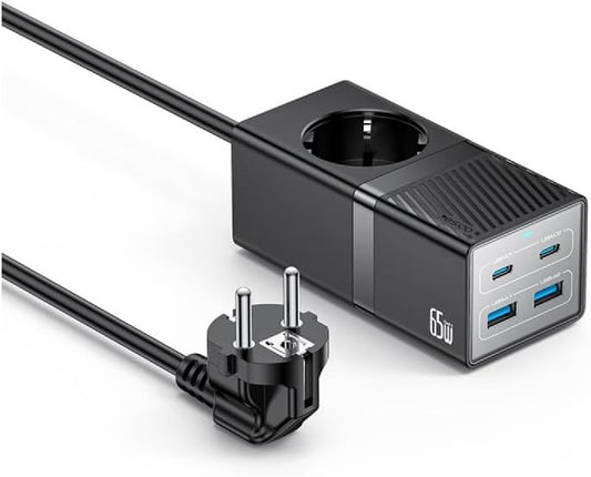 Cellularline MultiPower Nano 65W GAN Charger 3 Port White
