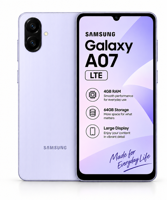 Samsung Galaxy A07 – 4GB RAM / 64GB Storage
