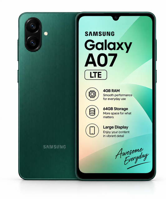 Samsung Galaxy A07 – 4GB RAM / 64GB Storage