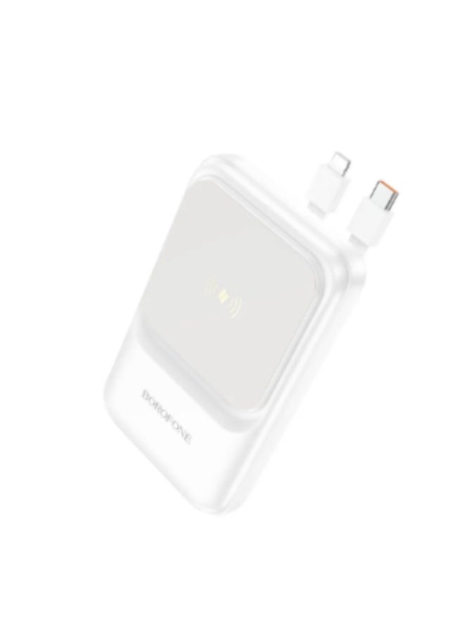 SIA PB2001 Power Bank 10000mAh Magnetic Wireless Charging White