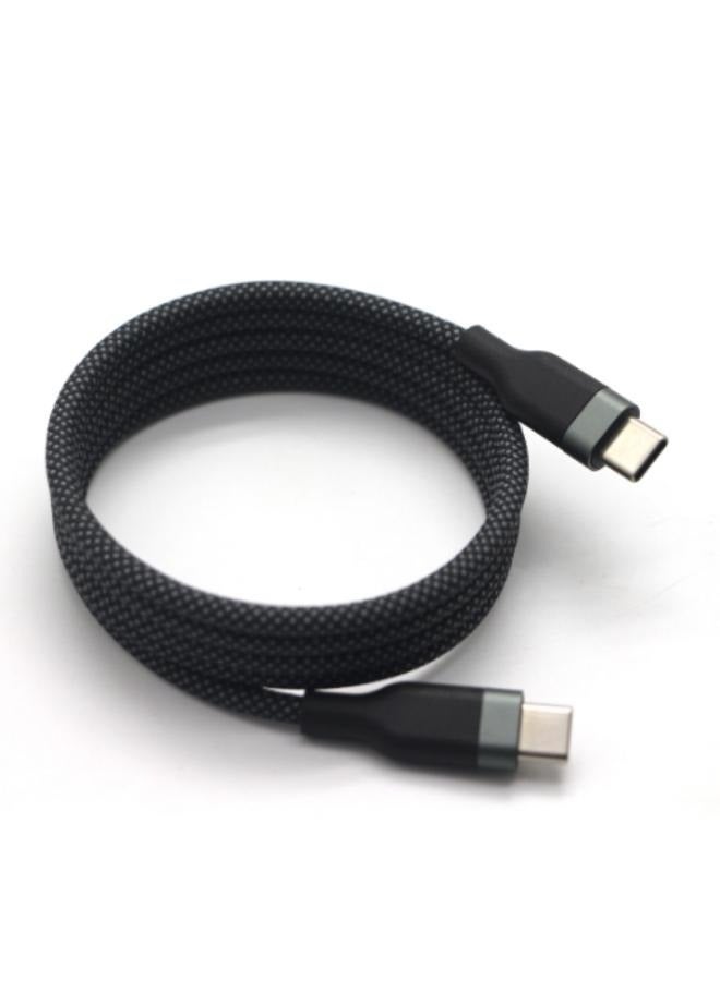 SIA POWER LINK TYPE-C TO LIGHTNING 60W LED CABLE BLACK
