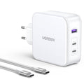 UGREEN Nexode 140W 3-Port GaN Fast Charger With Cable White