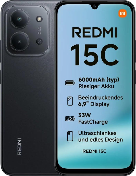 Xiaomi Redmi 15C 8GB RAM 256GB ROM Midnight Black