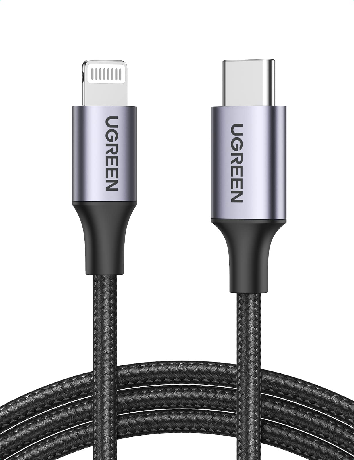 UGREEN USB-C TO LIGHTNING Fast Charging CABLE 1M Black