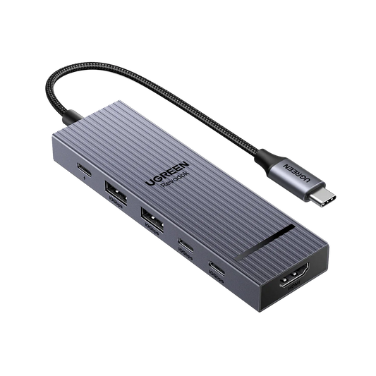 UGREEN 6-in-1 Macbook Air/Pro USB-C Hub Gray