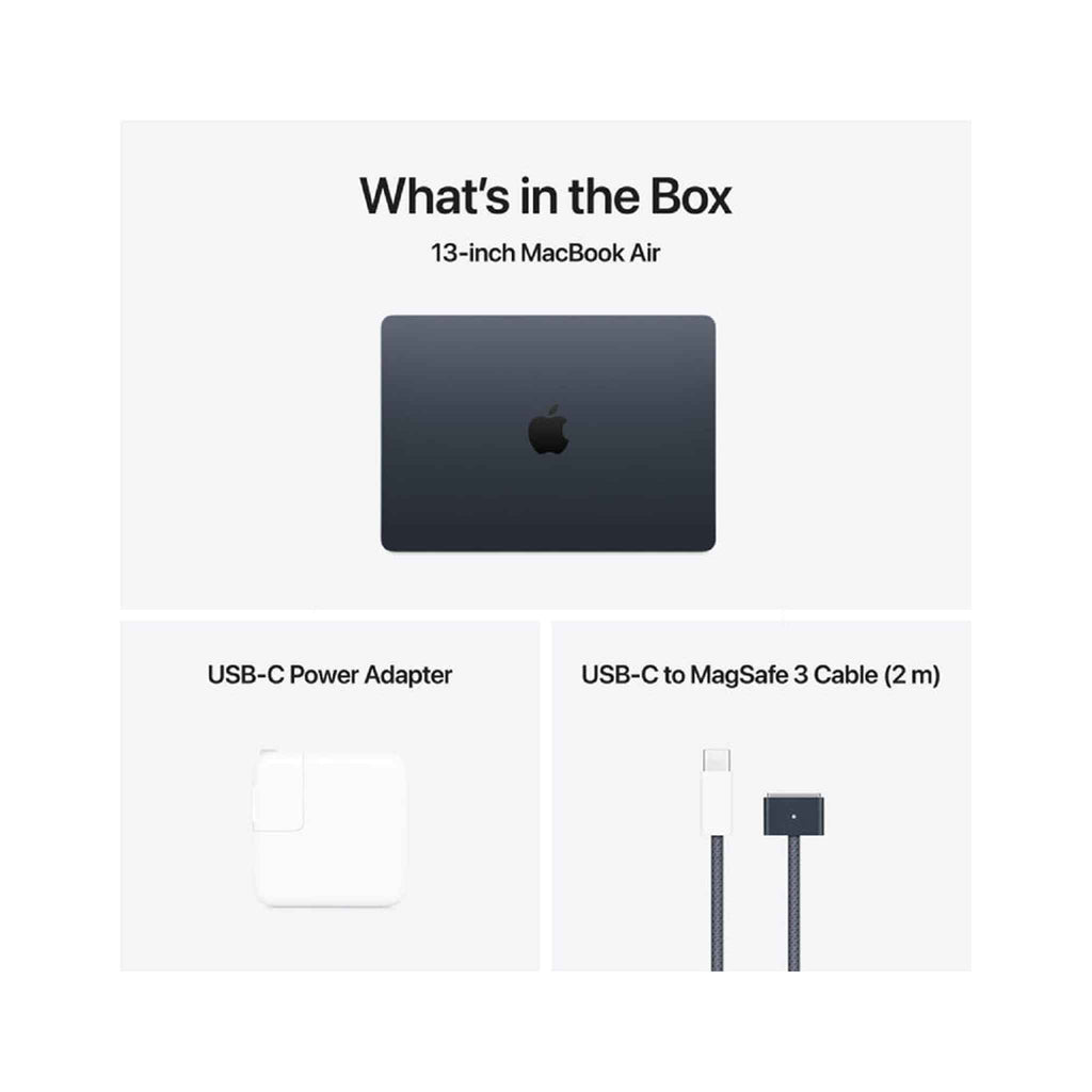 Apple MacBook Air M4 Chip - 13 Inch - 10-Core CPU and 8-Core GPU - 16GB - 256GB SSD - Midnight