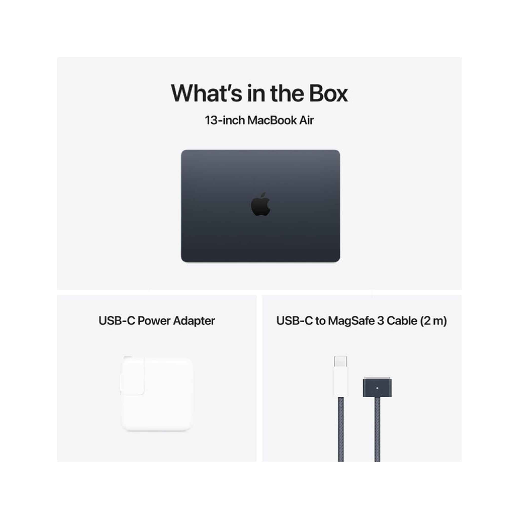 Apple MacBook Air M4 Chip - 13 Inch - 10-Core CPU and 8-Core GPU - 16GB - 256GB SSD - Midnight