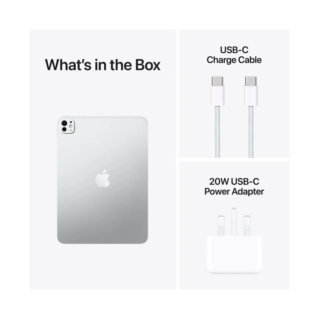 Apple iPad Pro 11 Inch M5 WiFi 256GB With Standard Glass - Silver