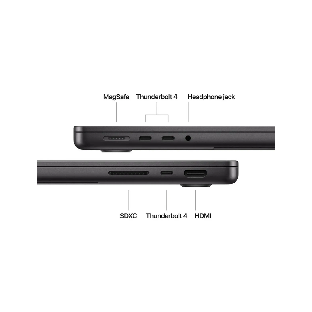 Apple MacBook Pro 14-inch M5 chip with 10‑core CPU and 10‑core GPU, 16GB, 1TB SSD - Space Black-English Keyboard