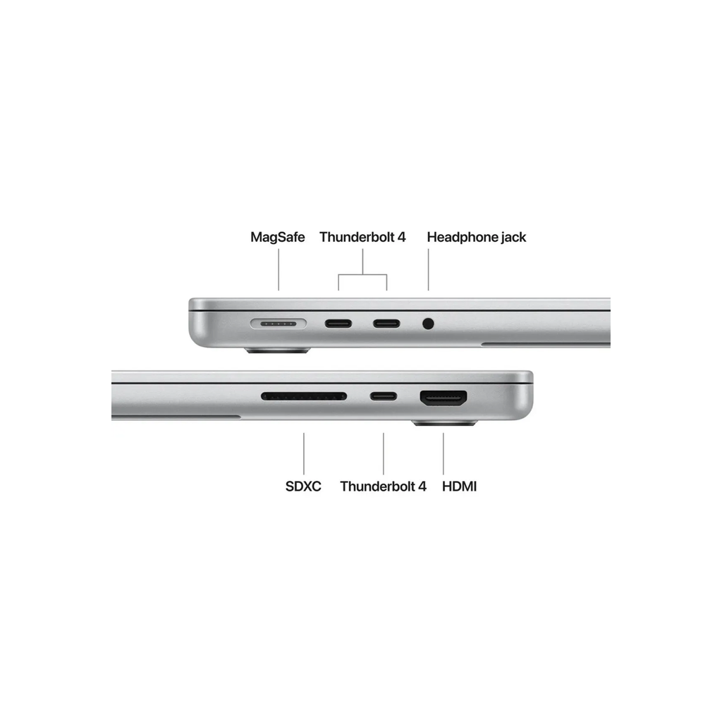 Apple MacBook Pro 14 Inch M5 Chip With 10 Core CPU and 10 Core GPU, 24GB, 1TB SSD - Silver