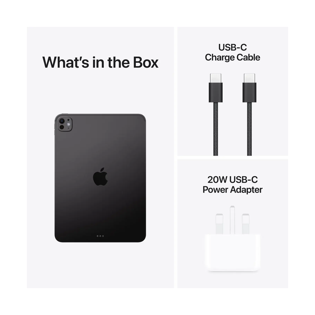 Apple iPad Pro 13 Inch M5 WiFi + Cellular 512GB With Standard Glass - Space Black