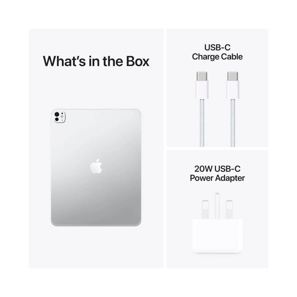 Apple iPad Pro 13 Inch M5 WiFi 256GB With Standard Glass - Silver