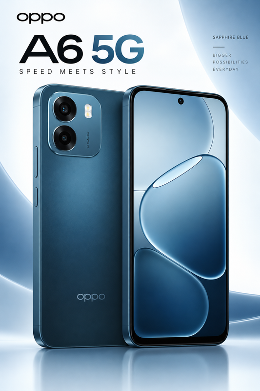 OPPO A6 5G – 8GB RAM / 256GB – Sapphire Blue