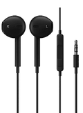 SIA SI-318 FLAT WIRED HD STEREO EARPHONE 3.5MM BLACK