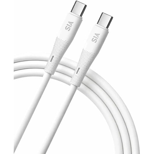 SIA (BKAC60-1SRWT) POWER LINK TYPE-A TO TYPE-C 60W 1M CABLE WHITE