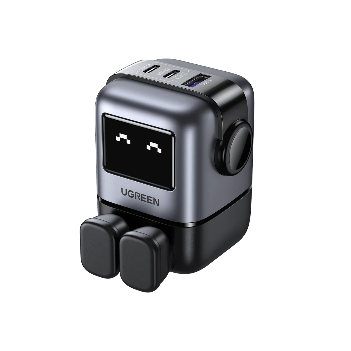 UGREEN Fast Charger GaN 1USB-A&2USB-C 65W Black