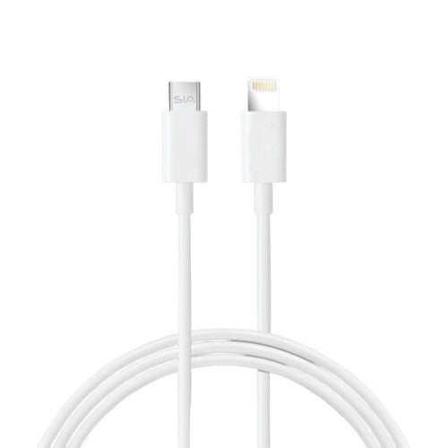 SIA (BKCL35-1SRWT) POWER LINK TYPE-C TO LIGHTNING 35W 1M CABLE WHITE