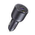 UGREEN 2x USB-C + USB Car Charger 130W Black