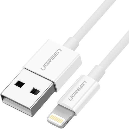 UGREEN USB-A TO LIGHTNING CABLE 1M WHITE