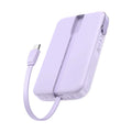 UGREEN PB511 10000mAh Power Pank With Built-In Cable Pink