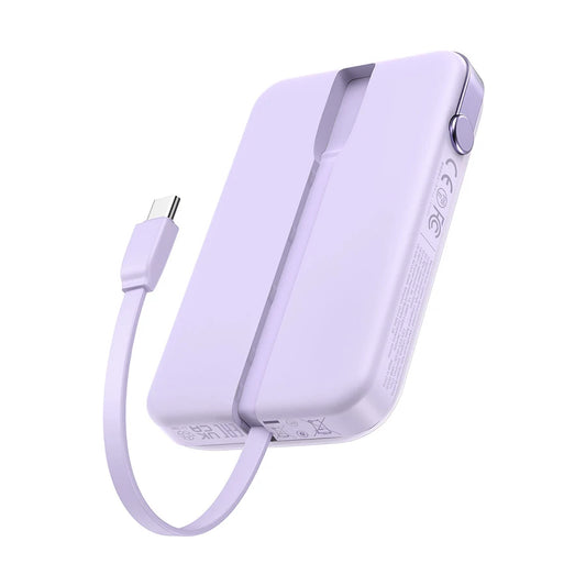 UGREEN PB511 10000mAh Power Pank With Built-In Cable Pink